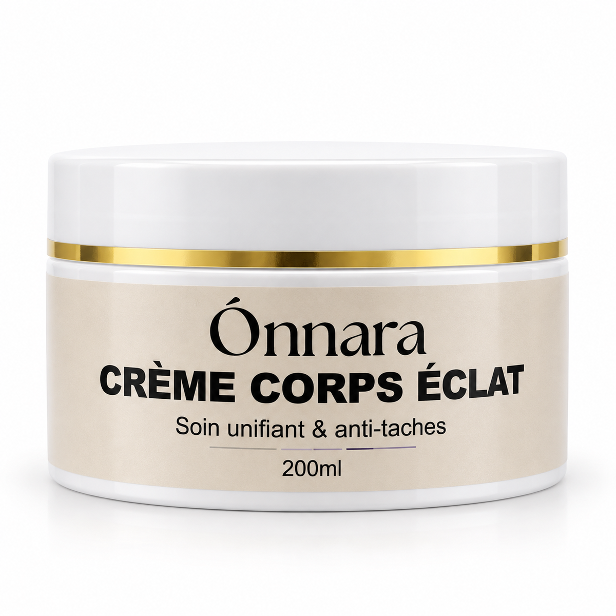 Crème Corps Éclat ONNARA 200 ml - soin corps unifiant et anti-taches